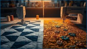 straight-stitch vs. multi-stitch options straight-stitch vs. multi-stitch options