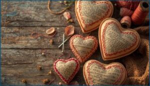 stuffed paper hearts stuffed paper hearts