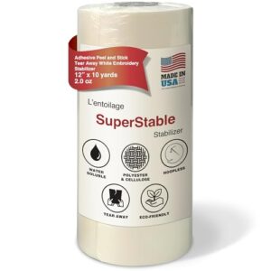 Embroidery Stabilizer Materials: Types, Uses & How to Choose 2 Superpunch White Adhesive Peel & B01BMR4GFO