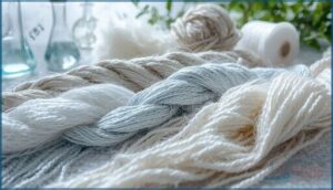 synthetic polymer fibers (polyester, nylon, acrylic) synthetic polymer fibers (polyester, nylon, acrylic)