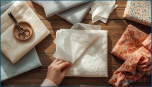 using acid-free tissue paper to prevent creases using acid-free tissue paper to prevent creases