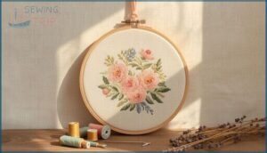 using hoops to frame and display cross stitch using hoops to frame and display cross stitch