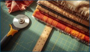 using rotary cutters and mats for precision using rotary cutters and mats for precision