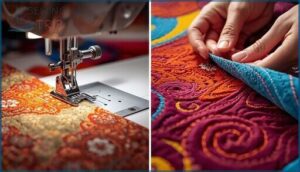 using walking foot vs. free motion quilting using walking foot vs. free motion quilting