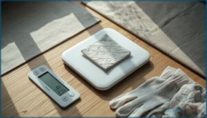 weighing the fabric accurately weighing the fabric accurately