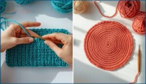 working in rows and rounds working in rows and rounds