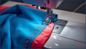 2-thread flatlock stitch 2-thread flatlock stitch