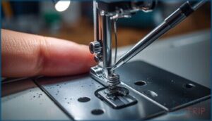 adjusting the bobbin case screw adjusting the bobbin case screw