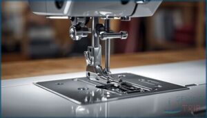 aligning the zipper foot with the shank aligning the zipper foot with the shank