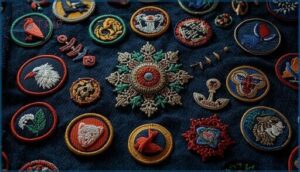 arranging badges for best visibility arranging badges for best visibility