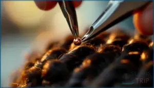 attaching micro-beads or micro-links attaching micro-beads or micro-links