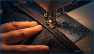 attaching the zipper to the facing attaching the zipper to the facing