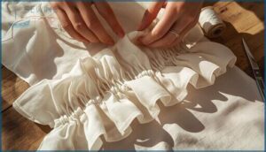 basting/gathering stitch basting/gathering stitch