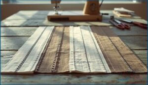 checking stitch consistency on test fabric checking stitch consistency on test fabric