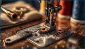 cleaning and replacing thread cutters cleaning and replacing thread cutters