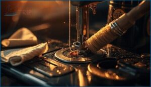 cleaning the tension discs and bobbin area cleaning the tension discs and bobbin area