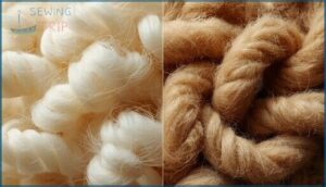 coarse vs. fine wool types coarse vs. fine wool types