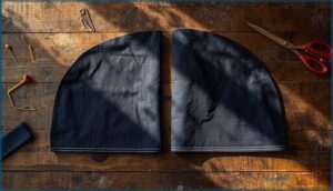 constructing the fly shield and facing constructing the fly shield and facing