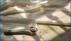 cutting and pinning fabric pieces cutting and pinning fabric pieces