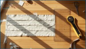 cutting waistband and tie pieces cutting waistband and tie pieces