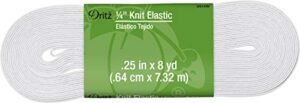 How to Sew a Scrunchie: Easy Step-by-Step Guide for Beginners 2 Dritz 1/4" Knit Elastic, 8 Yards B0BS9Y47QT
