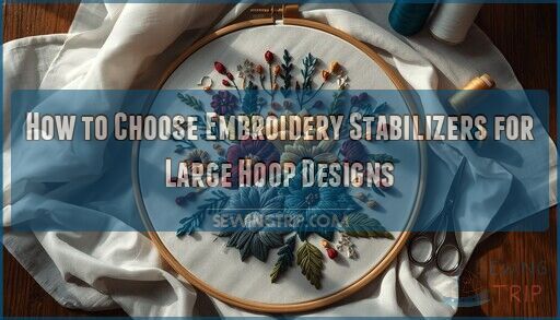 embroidery stabilizers for large hoop designs