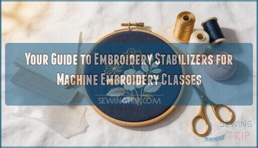 embroidery stabilizers for machine embroidery classes