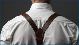 ensuring proper placement on shoulders ensuring proper placement on shoulders