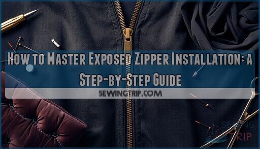 exposed zipper installation guide