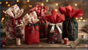 festive fabric gift bags and pillowcases festive fabric gift bags and pillowcases