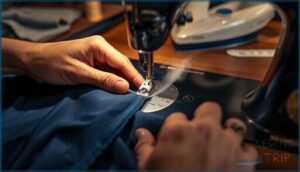 finish the lower seam neatly finish the lower seam neatly