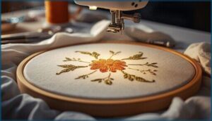 floating fabric on hooped stabilizer floating fabric on hooped stabilizer