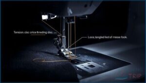 how incorrect threading causes loose thread how incorrect threading causes loose thread