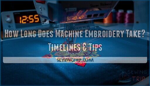 how long does machine embroidery take