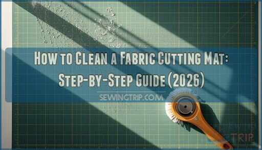 how to clean a fabric cutting mat