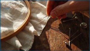 how to hide knots and thread tails how to hide knots and thread tails