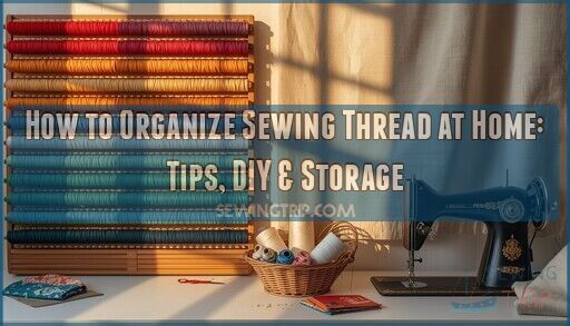 how to organize sewing thread at home
