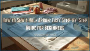 how to sew a half apron how to sew a half apron