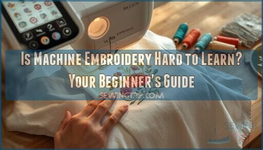 is machine embroidery hard to learn