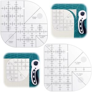 Best Sewing Rulers for Patchwork Enthusiasts: Top 10 Picks 7 Kigley 2 Pcs Curved Corner B0F1FVPCCY