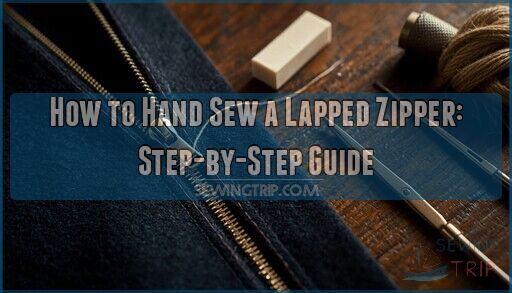 lapped zipper hand sewing