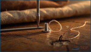 loosening the bobbin case screw loosening the bobbin case screw