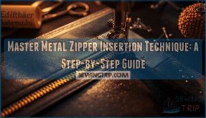 metal zipper insertion technique metal zipper insertion technique