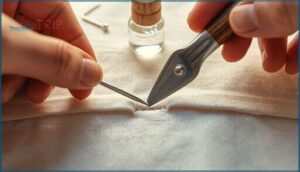 opening the buttonhole safely opening the buttonhole safely