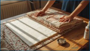 organizing quilt layers and backing organizing quilt layers and backing