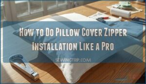 pillow cover zipper installation pillow cover zipper installation
