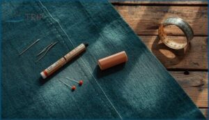 preparing fabric and marking for zipper placement preparing fabric and marking for zipper placement