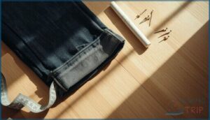 preparing jeans for hemming preparing jeans for hemming