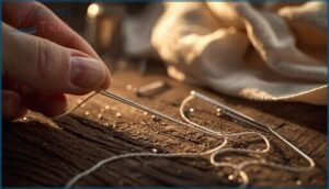 preparing the thread preparing the thread