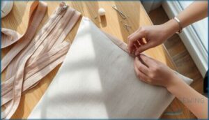 preparing the zipper for installation preparing the zipper for installation